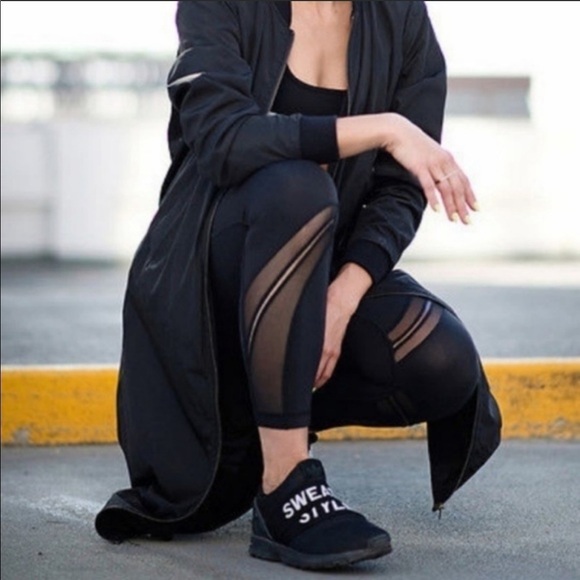 Lululemon High Times Pant *Metta Black Yoga Mesh RARE Leggings - Picture 10 of 12